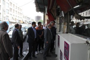 بازدید از بازار دخانیات شهید مطهری توسط هیئت رئیسه اتاق اصناف